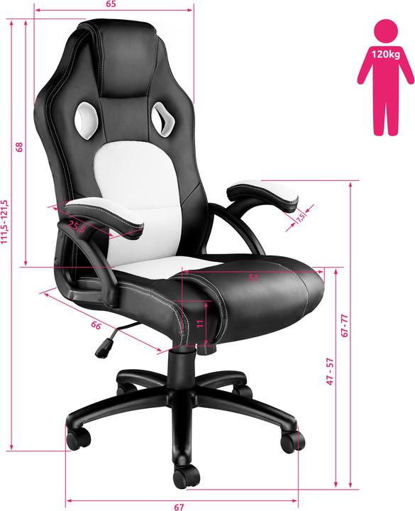 Image du produit tectake Fauteuil de bureau Tyson