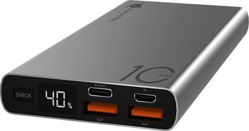 Produktbild Devia Powerbanka Navitel PWR10 AL stÅ™Ã­brnÃ¡ (10000 mAh, 22.50 W, 22.50 Wh)