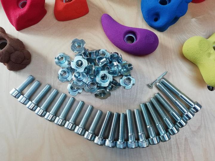 Produktbild Kletterbude Klettergriffe Kinder Komplettset StarterKids Vielfalt (Bunt)