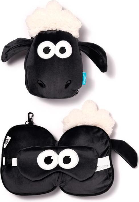 Produktbild Puckator Relaxeazzz Plüsch Shaun (Kopf- & Nackenkissen, Schlafmaske)