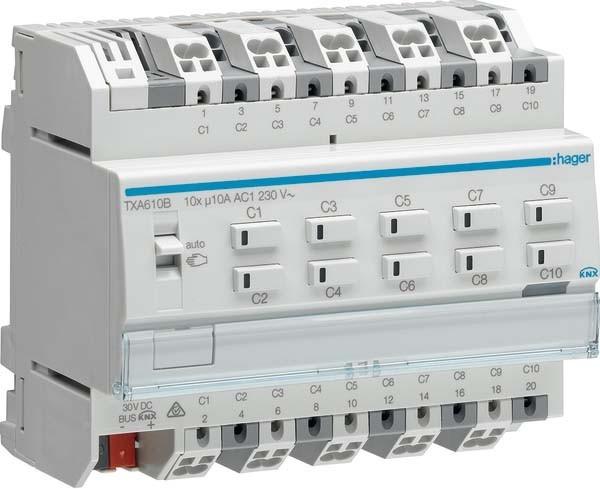 Actual product image Hager TXA610B (Switch actuator)