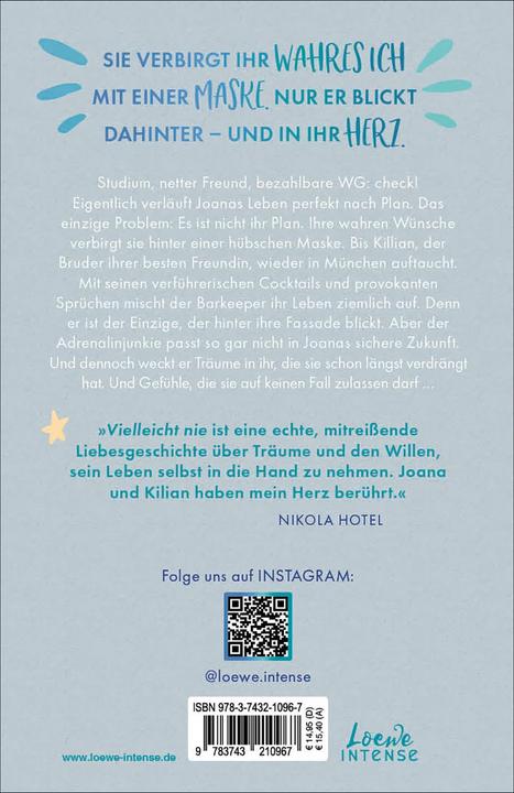 Produktbild Vielleicht nie (Vielleicht-Trilogie - Band 2) (Deutsch, Loewe intense, Caroline Wahl, 2021)