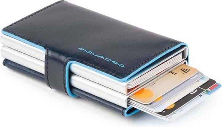 Immagine prodotto Piquadro Blue Square - Custodia doppia per carte di credito con sistema scorrevole