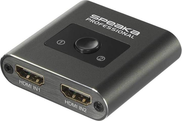 Immagine prodotto SpeaKa Professional SP-HSW-231 Switch HDMI a 2 porte con capacità Ultra HD 7680 x 4320 Pix