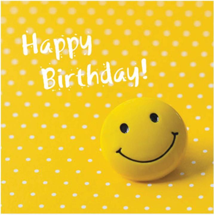 Image du produit Geburtstagskarte Smiley 13.5 x 13.5 cm (1 pcs)