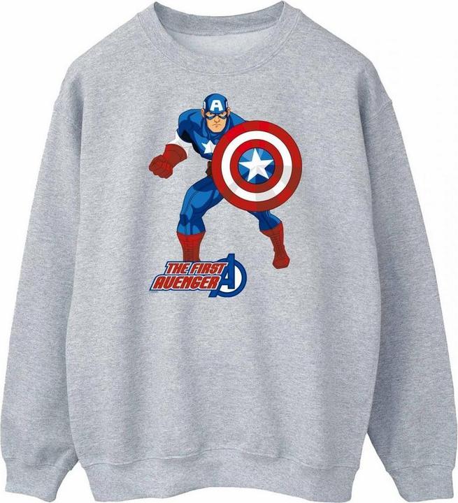 Actual product image Captain America Unisex Adult The First Avenger Sweatshirt (3XL)
