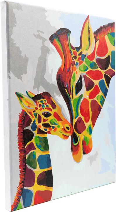 Immagine prodotto Craft Buddy Set di quadri Painting by Numbers 30x40cm Giraffe colorate