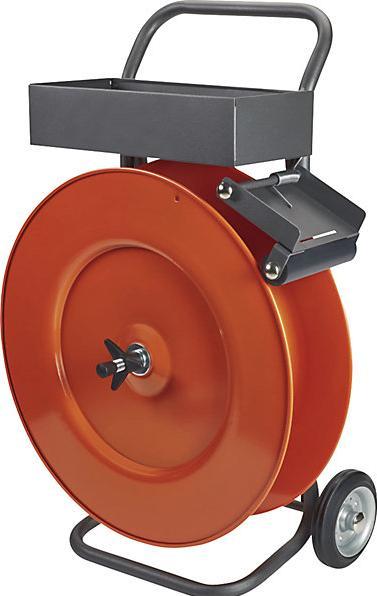 Image du produit kaiserkraft Dévidoir, pour feuillard en acier, PET ou PP, mobile, avec bac de rangement. (1 pièce(s))