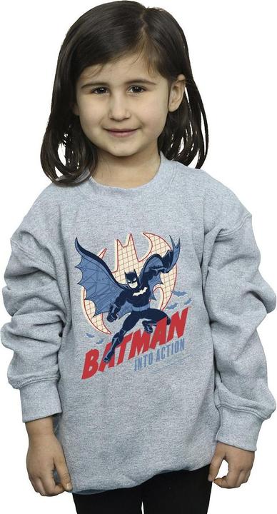 Actual product image Girls Batman Into Action Sweatshirt (116)