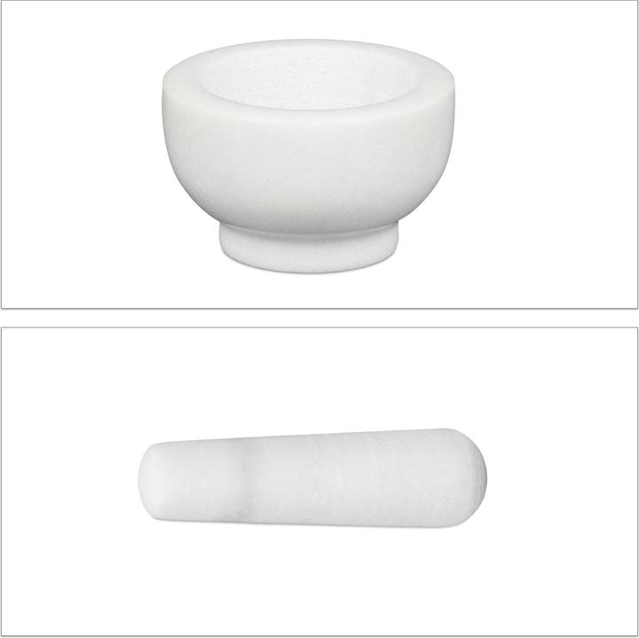 Image du produit Relaxdays Mortier et pilon, en marbre