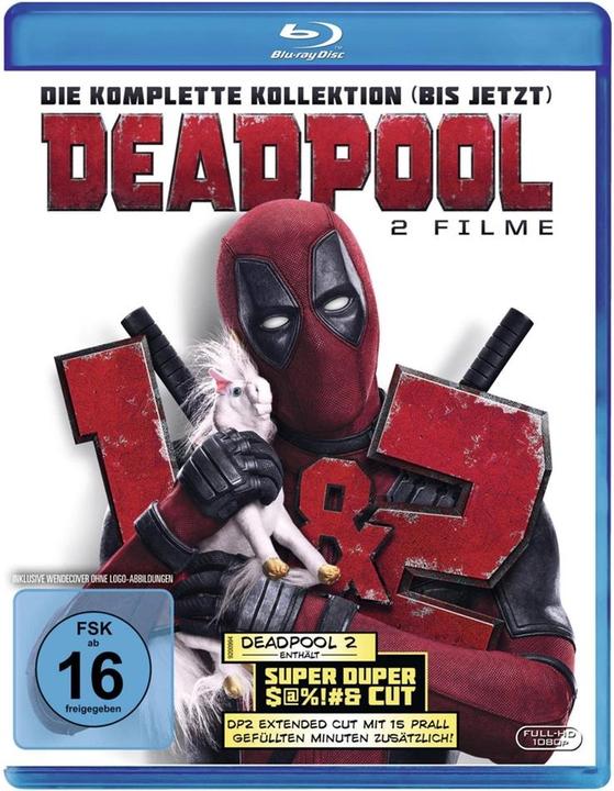 Deadpool 1+2 (Blu-ray, 2018, Tedesco)