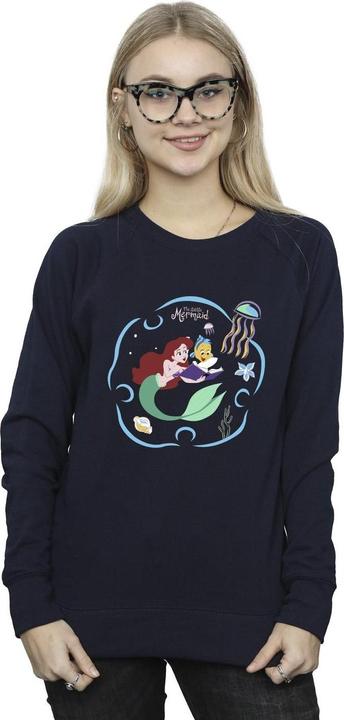 Actual product image Disney Womens/Ladies The Little Mermaid Reading A Book Sweatshirt (XL)