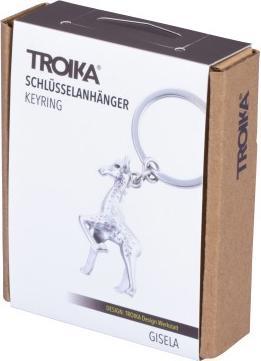 Produktbild Troika Schlüsselring Gisela Giraffe Grau matt