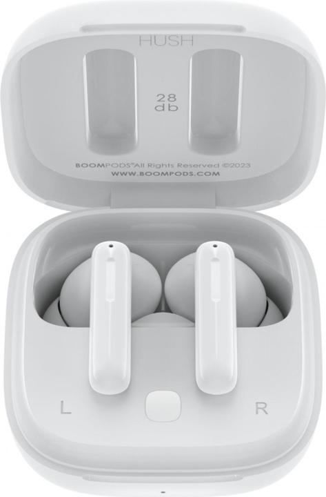 Boompods Bassline Hush White (ANC, 30 h, Wireless)