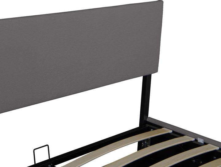 Produktbild Corium Polsterbett Juva mit Matratze und Bettkasten 180x200 cm Grau (180 x 200 cm)