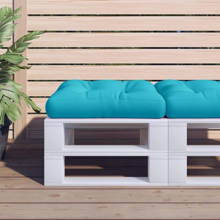 Image du produit Diverse Hardware Coussin pour palette Turquoise 60x61,5x10 cm Tissu Oxford (60 x 10 x 61.5 cm)