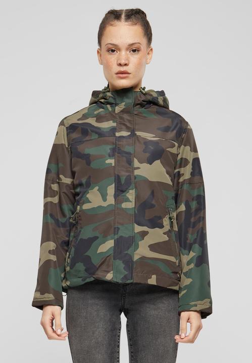 Actual product image Brandit Ladies front zip windbreaker size XXL colour forest (XXL)
