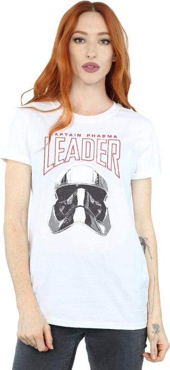 Actual product image Star Wars Womens/Ladies The Last Jedi Leader Helmet Cotton Boyfriend T-Shirt (L)