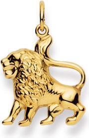 Immagine prodotto Natsumi Schmuck Ciondolo Zodiaco Leone Oro giallo 18K/750 grande (Oro giallo 750/18 K Oro giallo)