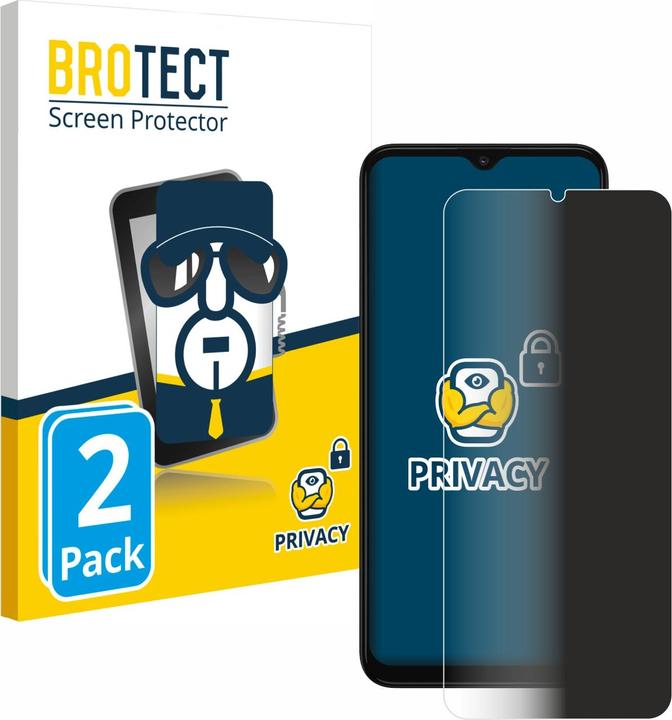 Produktbild BROTECT Sichtschutzfolie Anti-Spy Privacy Folie Blaulicht-Schutz (2 Stück, Motorola Moto G30)
