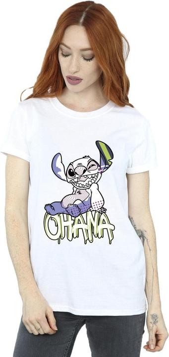 Immagine prodotto Disney Lilo And Stitch Ohana Graffiti Maglietta Ampia Donna (3XL)