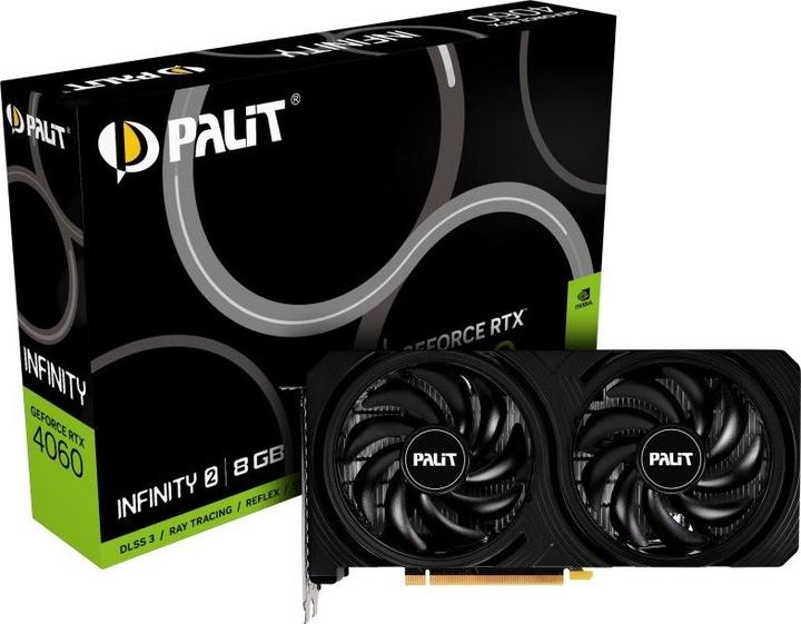Produktbild XpertVision Palit RTX4060 Infinity 2 BGB GDDR6 retail (8 GB)