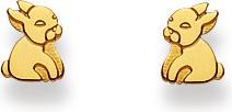 Actual product image Natsumi Schmuck Stud Earrings Rabbit Gold 18K/750 (750/18 K Yellow gold)