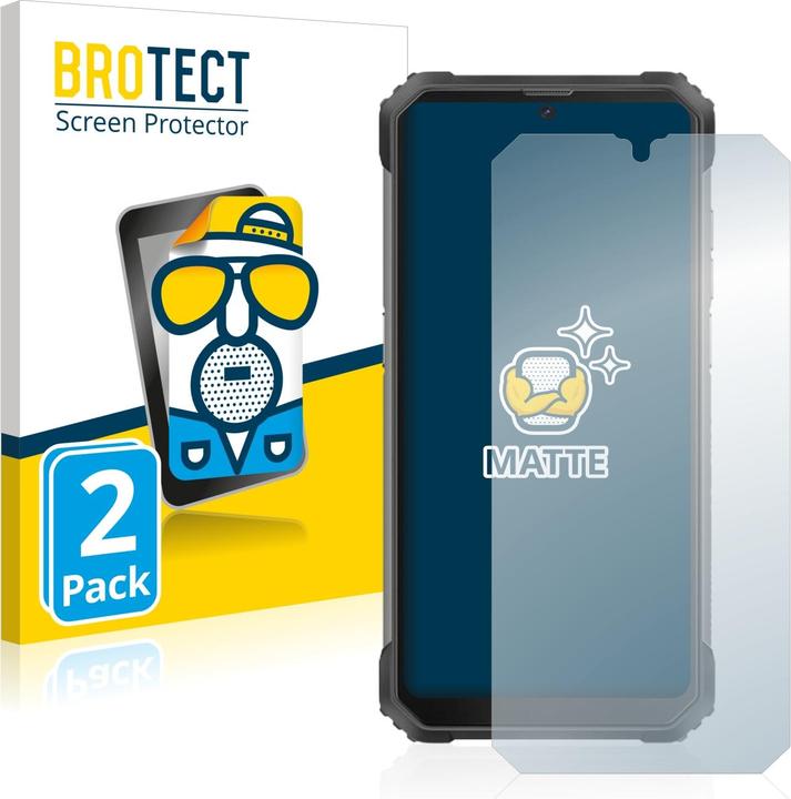 Actual product image BROTECT Anti-glare screen protector matt (2 Piece, Blackview BV8800)
