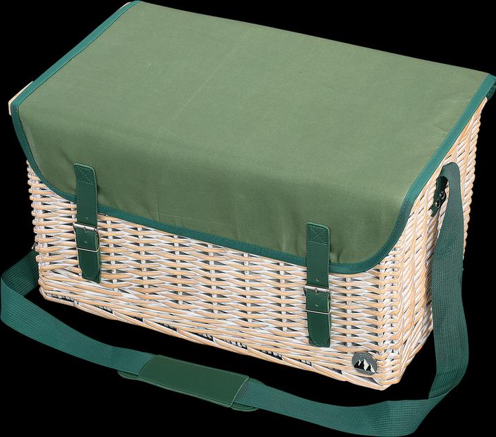 Image du produit Cilio Panier pique-nique Ponza osier garni Couvercle bambou