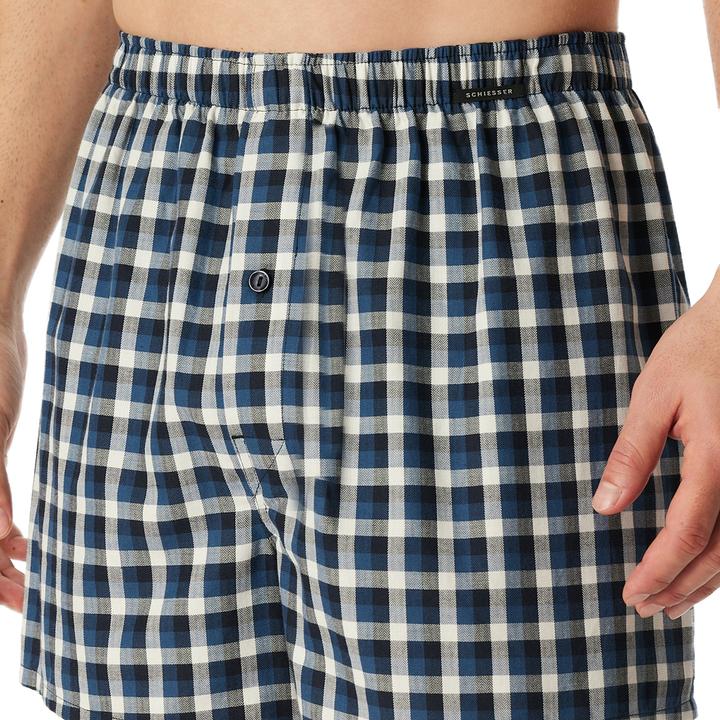 Produktbild Schiesser 4er Pack Web Boxershorts (6, L, 4er Pack)