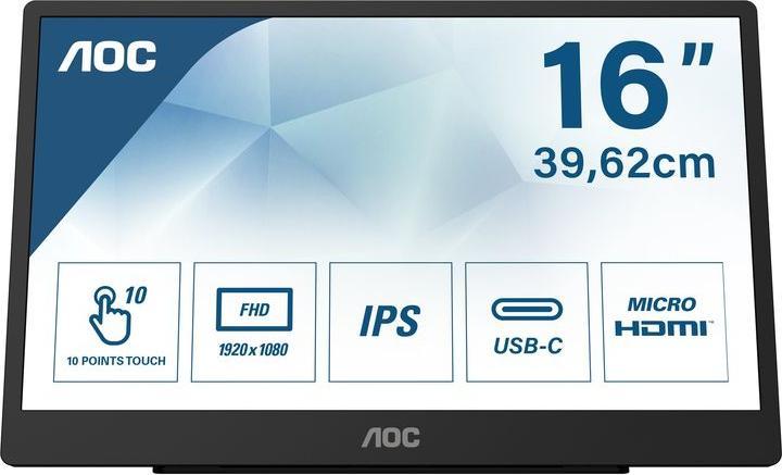 Produktbild AOC 16T2 (1920 x 1080 Pixel, 15.60")