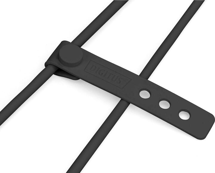 Produktbild Digitus USB-C Silikon Anschlusskabel, 0,5m, schwarz (0.50 m, USB 2.0)