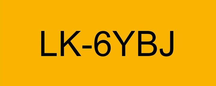 Produktbild Epson Matte Yellow/Black 24mm LK-6YBJ (2.40 cm, Gelb)