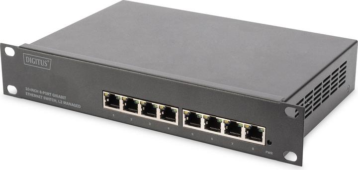 Produktbild Digitus 10 Zoll 8-Port Gigabit Ethernet Switch, L2+ Managed (8 Ports)