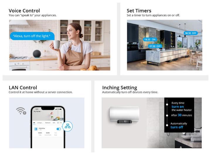 Immagine prodotto Sonoff Interruttore per contatore di energia intelligente Wi-Fi POWR320D (Attuatore dell'interruttore)
