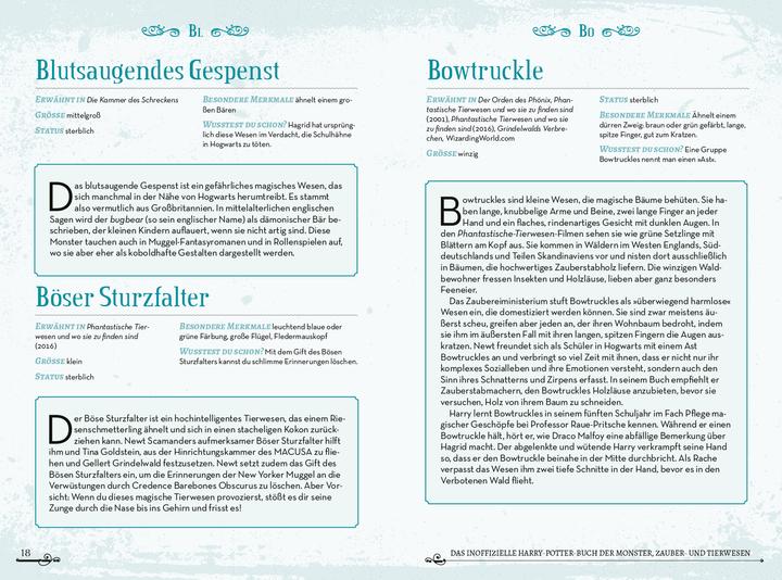Produktbild Das inoffizielle Harry-Potter-Buch der Monster, Zauber- und Tierwesen (Deutsch, Millicent Shacklebolt, 2021)