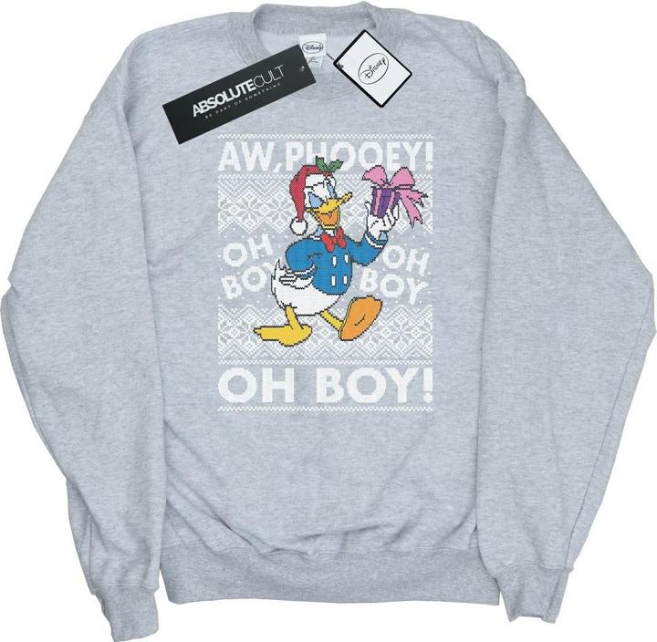 Disney Donald Duck Christmas Fair Isle Sweatshirt