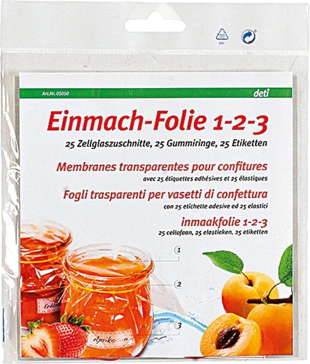 Image du produit Deti Papier de confiture Cellophane (25 pcs)