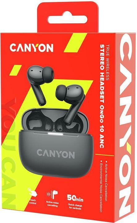 Produktbild Canyon TWS-10, On Go, 10 ANC, True Wireless Bluetooth in-ear headphones, charging station in (ANC, 2 h, Kabellos)