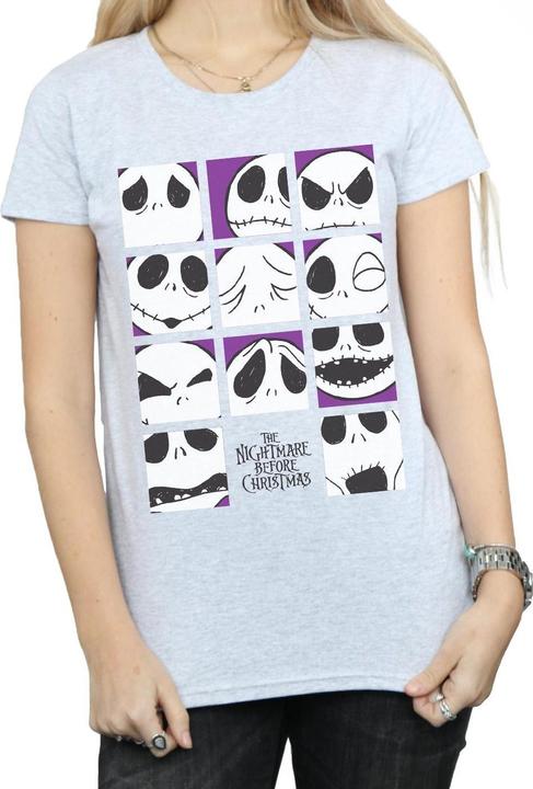 Produktbild Disney Nightmare Before Christmas Many Faces Of Jack Squares TShirt (XL)