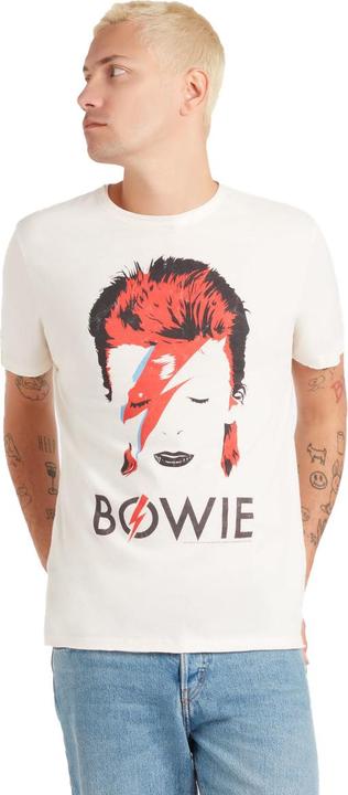 Actual product image Amplified Unisex Adult Aladdin Sane David Bowie T-Shirt (M)