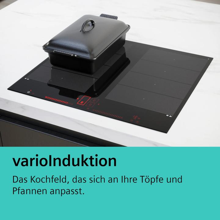 Actual product image Siemens iQ700, Induction hob, 60 cm, Cooker-controlled, Black, With frame on top, EY645CXB6E