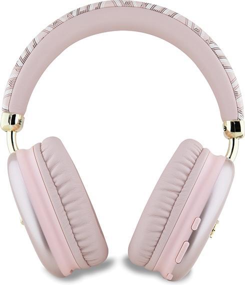 Produktbild Guess słuchawki nauszne Bluetooth GUBHK1GCTCSP różowy/pink Gcube Metallic Script Logo