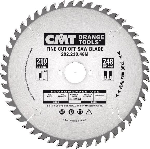 Image du produit CMT 292.125.36H HM-Sägeblatt fein gezahnt 120 x 20 x 36T