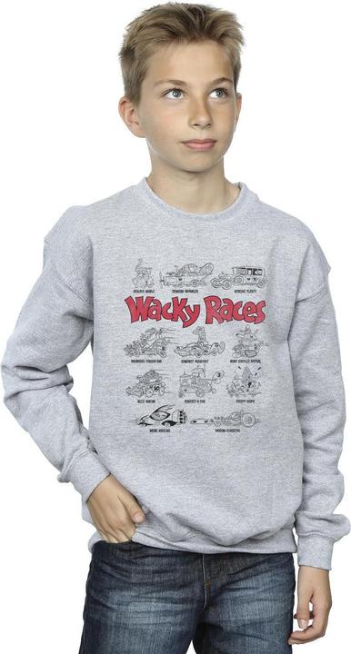 Actual product image Universal Textiles Boys Car Lineup Sweatshirt (140, 146)