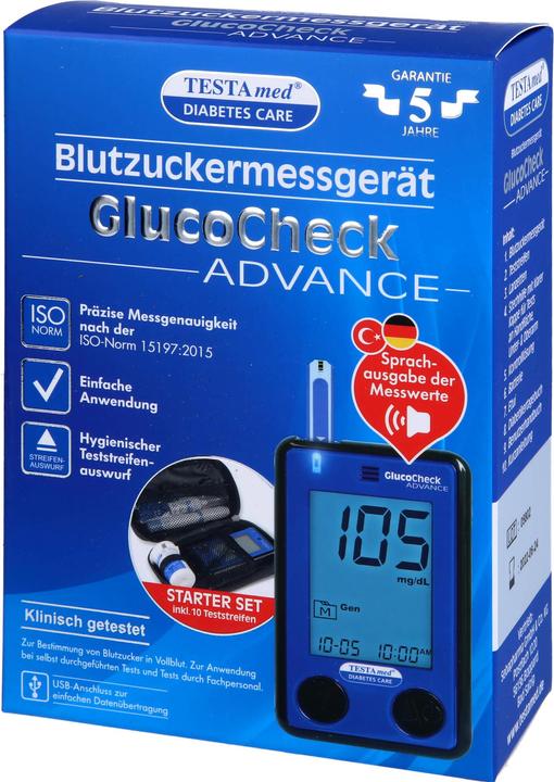 Actual product image TESTAmed GlucoCheck Advance blood glucose meter, 1 pc. Device (Glucose monitors)
