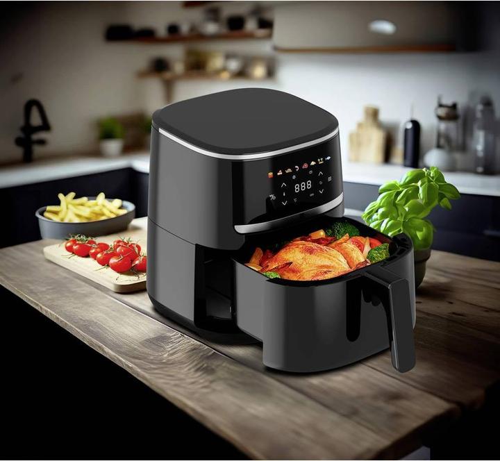Immagine prodotto Aeco COMPACT Friggitrice ad aria calda 1500 W Funzione timer, rivestimento antiaderente Debolezza
