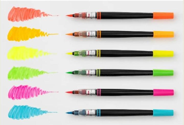 Image du produit Pentel Feutre Color Brush Neon color edition, vert clair (Vert clair)