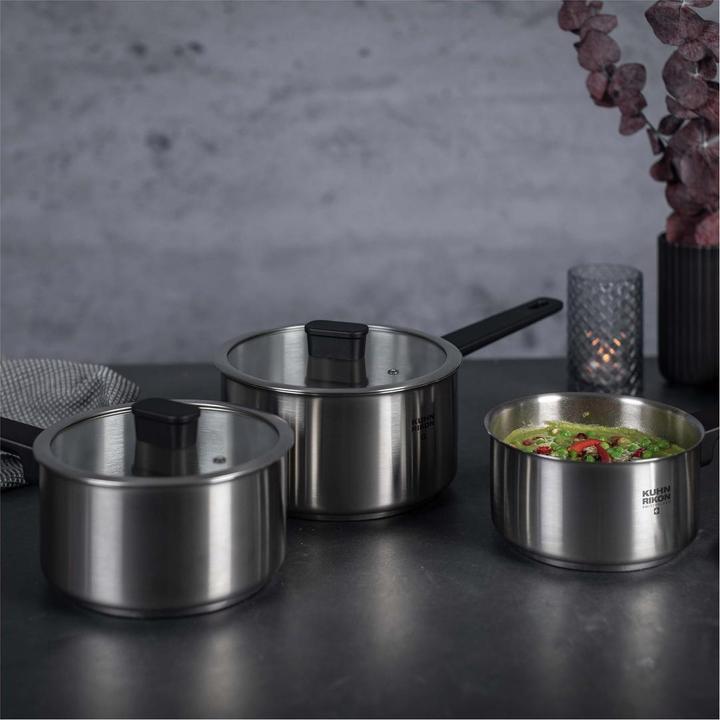 Image du produit Kuhn Rikon Locarno casserole 2.0 L · Ø 18 cm (18 cm, Casserole à manche, Acier inoxydable)