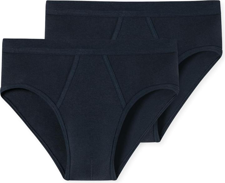 Schiesser 2er Pack Cotton Essentials Feinripp Sportslip / Unterhose